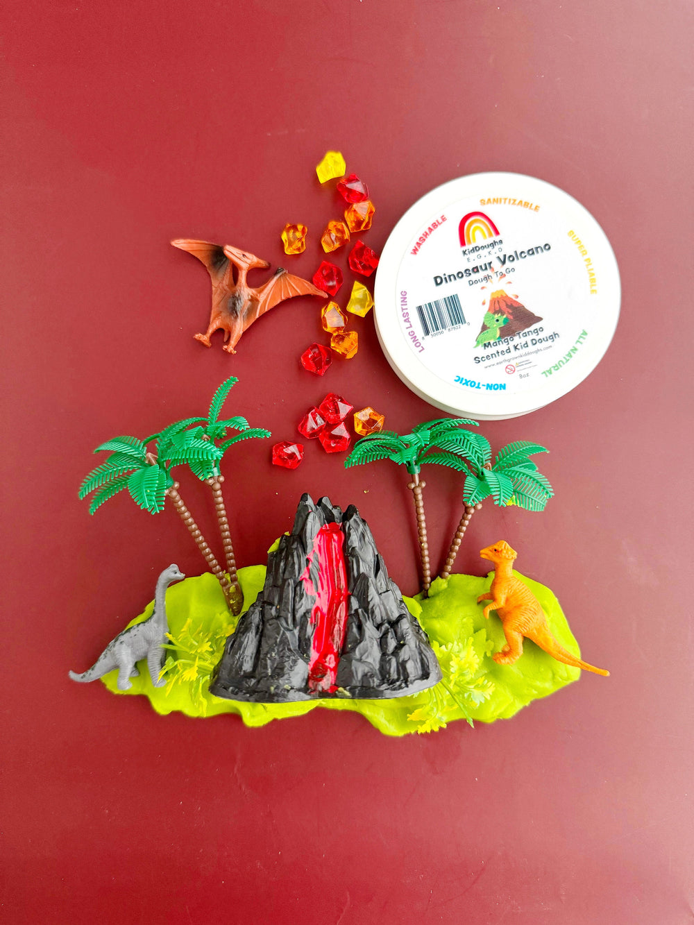 Dinosaur Volcano Dough-To-Go